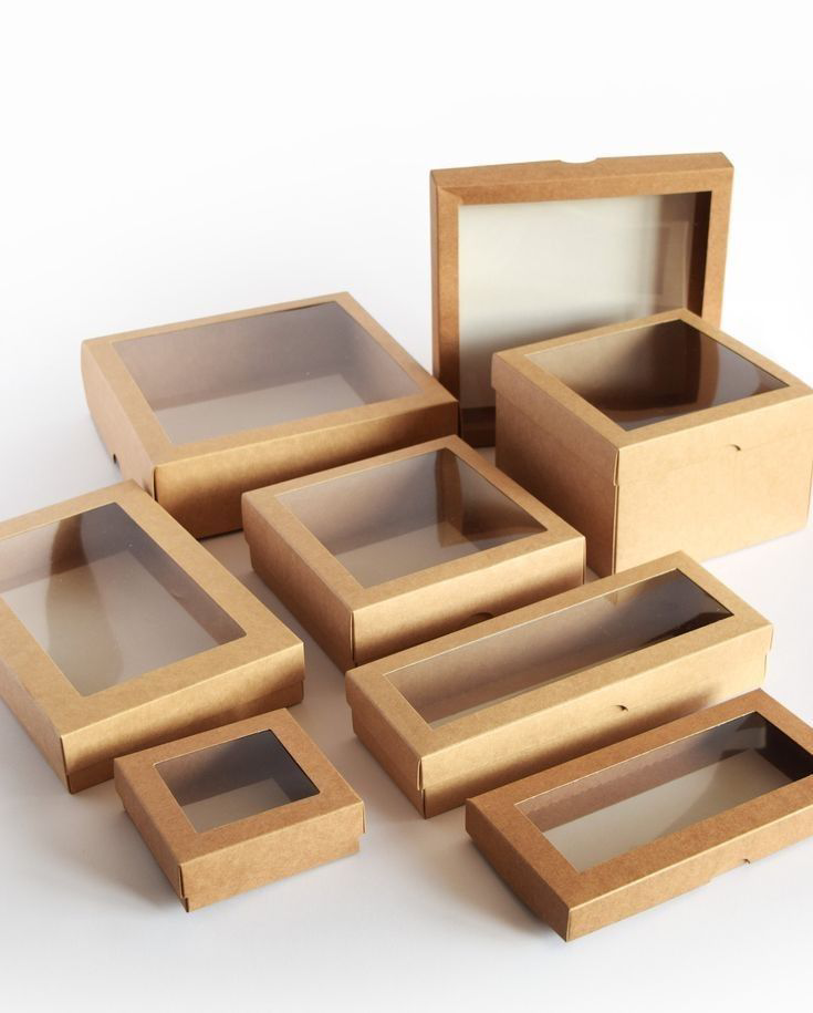 Transparent custom packaging box